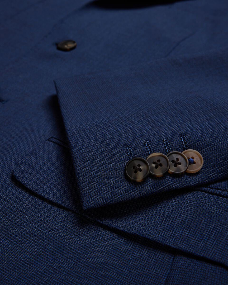 Regular Stretch Wool Blend Tailored Jacket